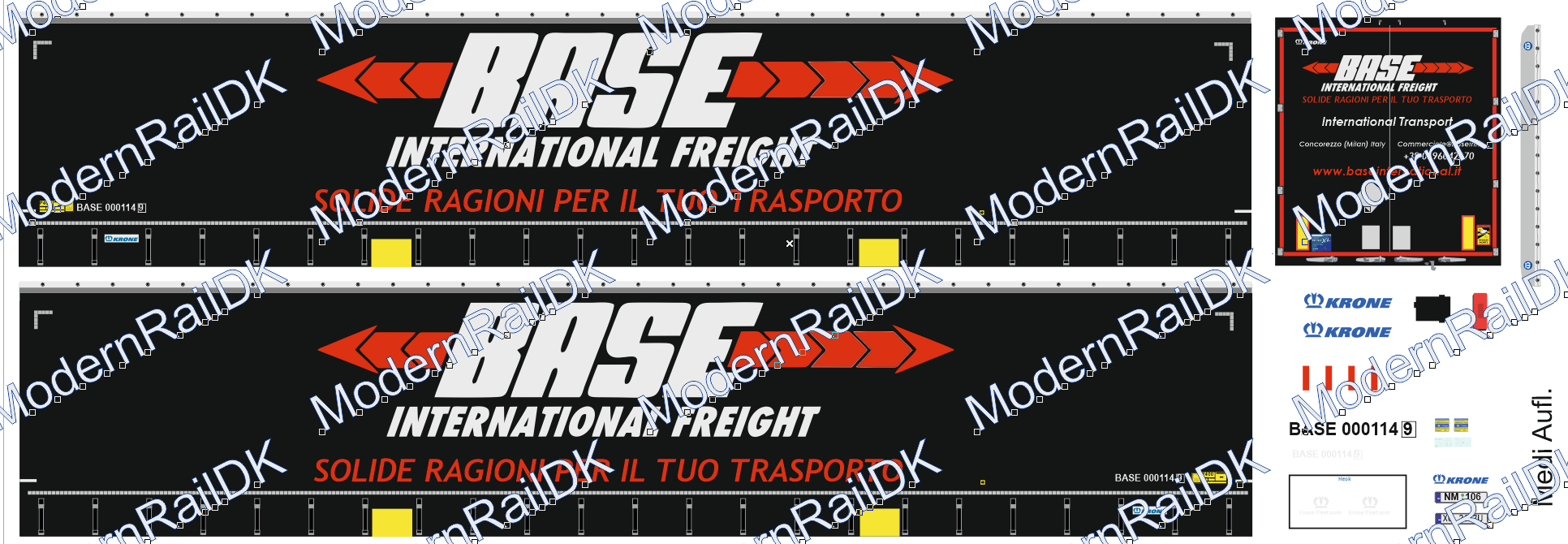 BASE INTERNATIONAL FREIGHT, Krone Aufieger H0 – Bild 2