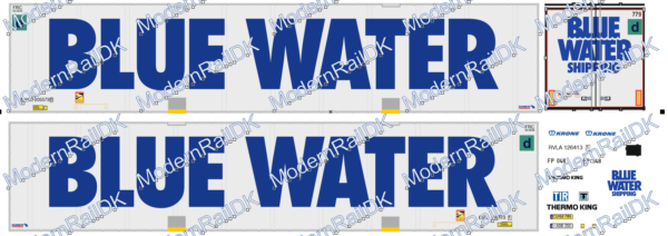 BLUE WATER SHIPPING, Kühl Auflieger H0