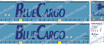 BLUE CARGO, Krone Auflieger H0
