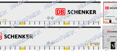 DB SCHENKER, weiss, Schmitz Auflieger H0
