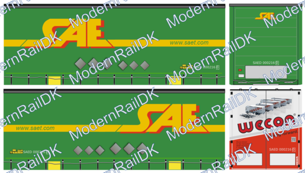 S.A.E. s.r.l., Wechselbrücke 7,82 m WECON H0