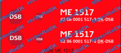 DSB ME 1517 epoke VI H0