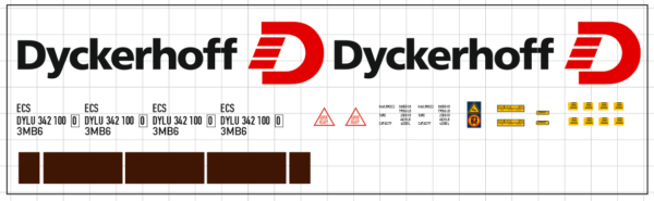 Dyckerhoff Rot Logo, 30" Silo container (Schwarz) H0 – Bild 3