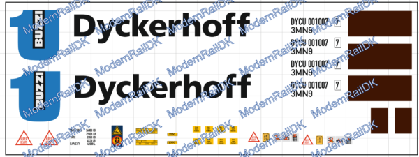 Dyckerhoff blue logo, 30" Silo container H0 – Bild 2