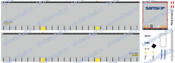 SAMSKIP, Grau, Medi Krone Auflieger H0