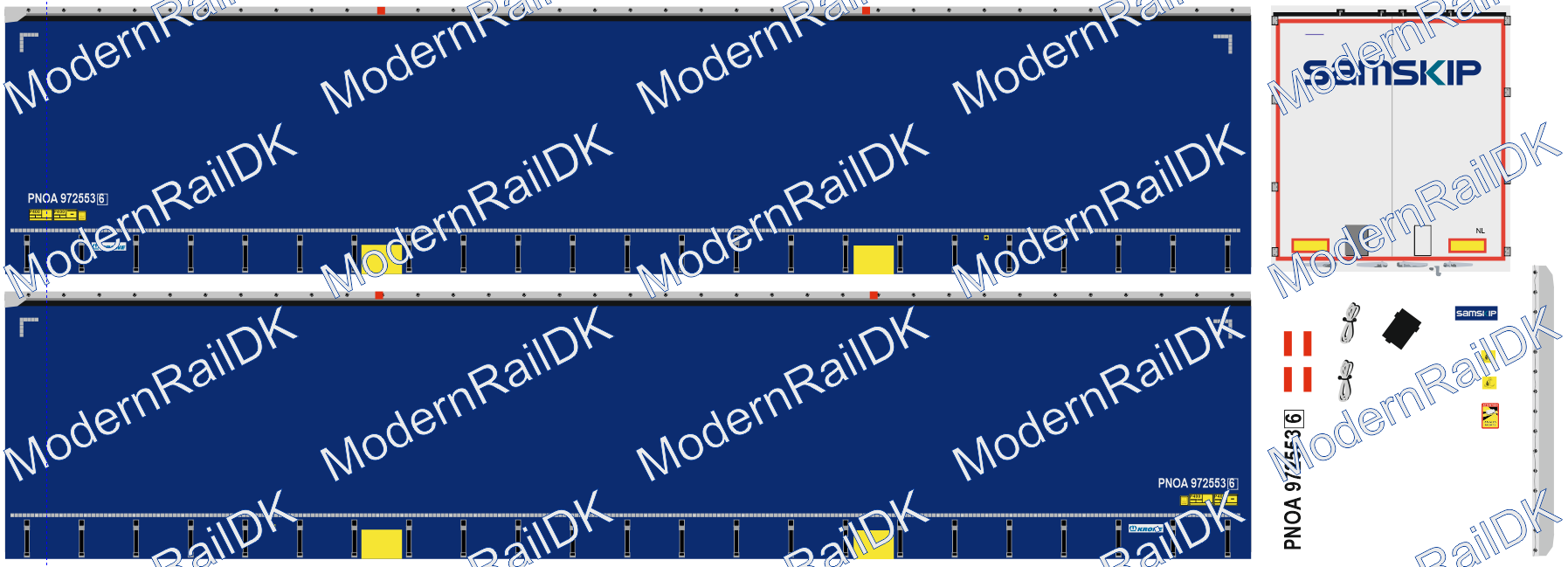SAMSKIP, Blau Krone Auflieger