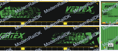 VERTEX Intermodal Logistics, Mega Krone Auflieger (Black Version)