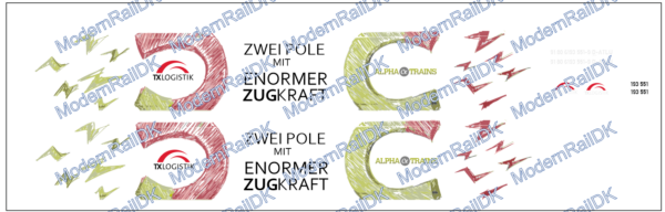 TXLogistik "TXL" "ZWEI POLE" - Sett für 1 TXL 193 551 H0 – Bild 3