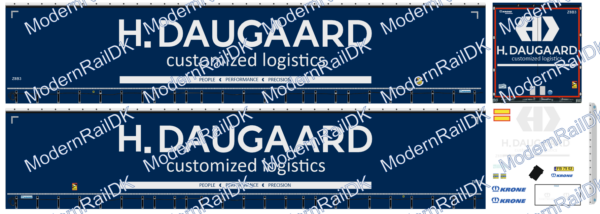 H. Daugaard - customized logistics, Krone Nikrasa Auflieger H0 – Bild 2