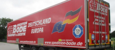 Bode Spedition, Deutschland Europa, Kühl Koffer H0 Decalssatz