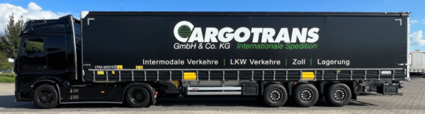 CARGOTRANS Grün, Schmitz Auflieger H0