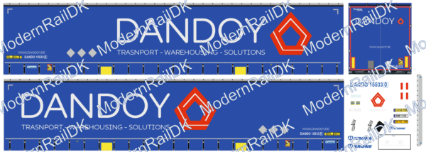 DANDOY Transport - Warehouse - solutions, Krone Auflieger H0 – Bild 5