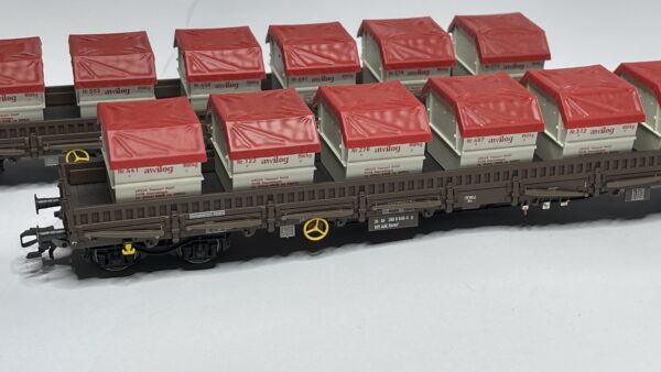 Märklin 47029 - AWILOG, AAE Niederbordwagen-Set H0