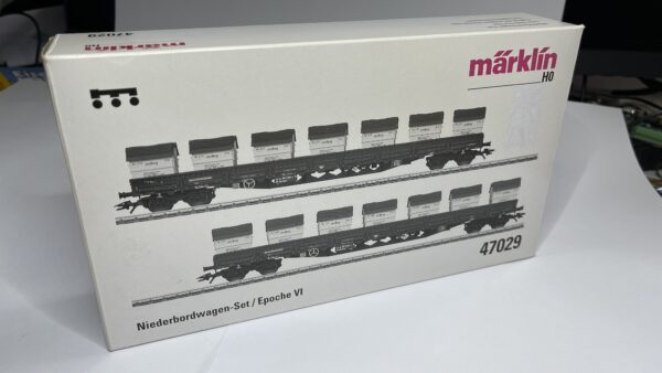 Märklin 47029 - AWILOG, AAE Niederbordwagen-Set H0 – Bild 2