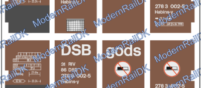 Decalsatz für DSB Habins-y epoke V