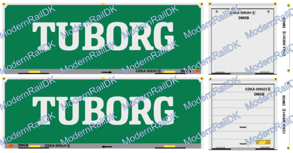 Tuborg veksellad Decalsæt H0 (øltoget) – Bild 2