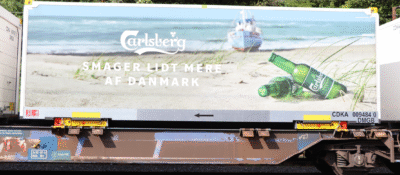 Carlsberg - Smager lidt mere af Danmark - Decalsæt H0 (øltoget)