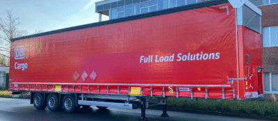 DB CARGO FULL SOLUTION, MEGA Schmitz Trailer H0 Auflieger H0