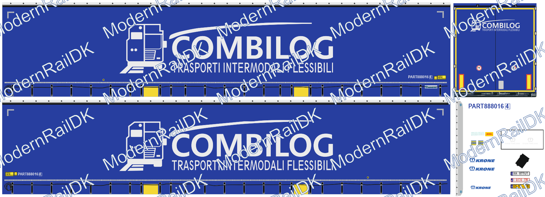 COMBILOG Trasporti Intermodali Flessibili, medi Krone Auflieger H0 – Bild 3