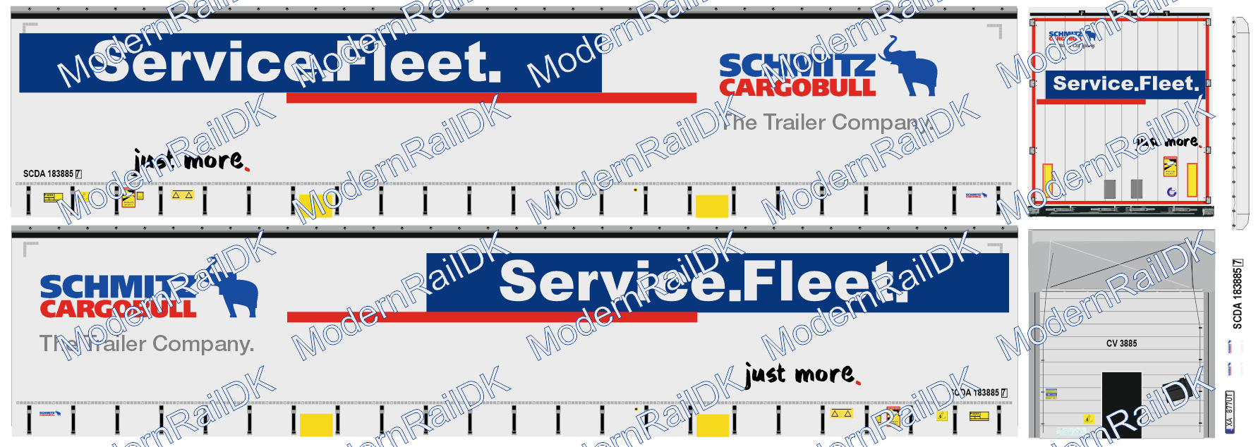 Schmitz Cargobull Service Fleet, Version 2 - Schmitz Auflieger H0 – Bild 3
