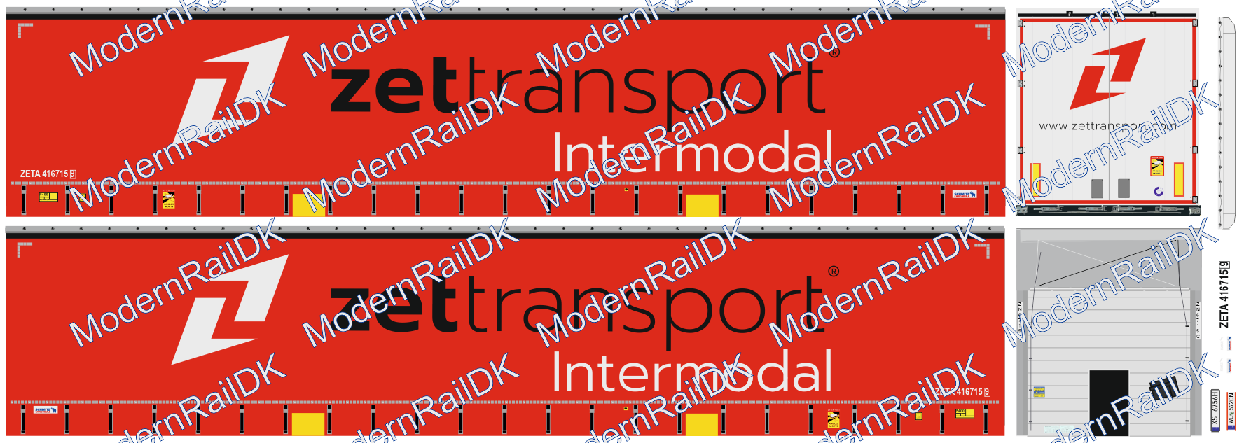 ZET Transport Intermodal, Schmitz Auflieger H0 – Bild 2