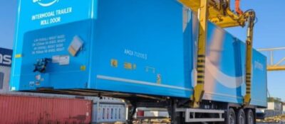 AMAZON PRIME Auflieger / Kranbare) H0