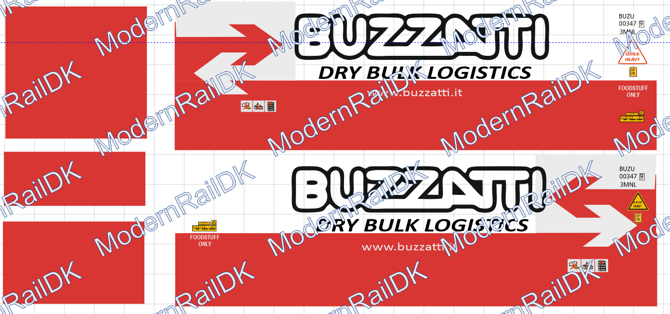 BUZZATTI Int. 30ft Bulk - Dry Bulk Logistics H0 – Bild 2