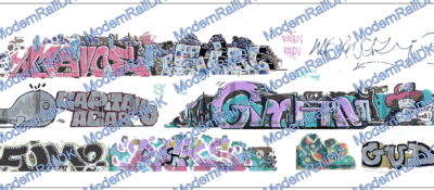 Decalsatz - Grafitti für Wagen Variant 2 in H0