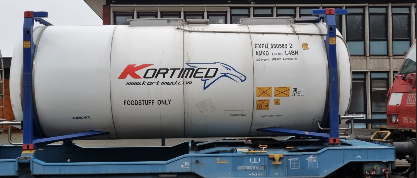 Decalsatz - Kortimed, Tank Container 26 ft. H0