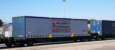 AS LOGISTIC INTERMODAL  - Silber Variante Wechselbrücke 45" H0