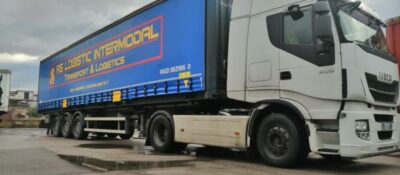 AS LOGISTIC INTERMODAL  - Blau  Krone Variante Wechselbrücke 45" H0