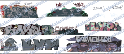 Decalsatz - Grafitti für Shimmns Wagen Variant 3 in H0