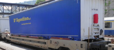 D’Agostino  S.r.l. - Altes Logo Blau, Auflieger H0