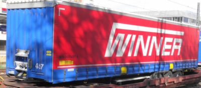 Winner Spedition, Weisses Dach, Krone Auflieger H0