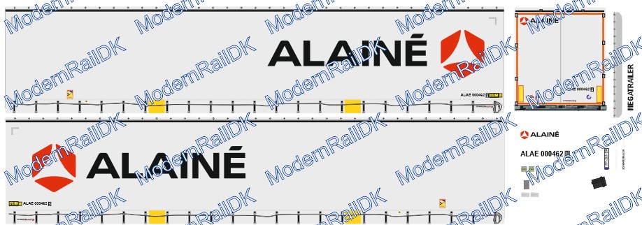 ALAINE Shipping, Mega Trailer SCHWARZMÜLLER, H0 – Bild 4