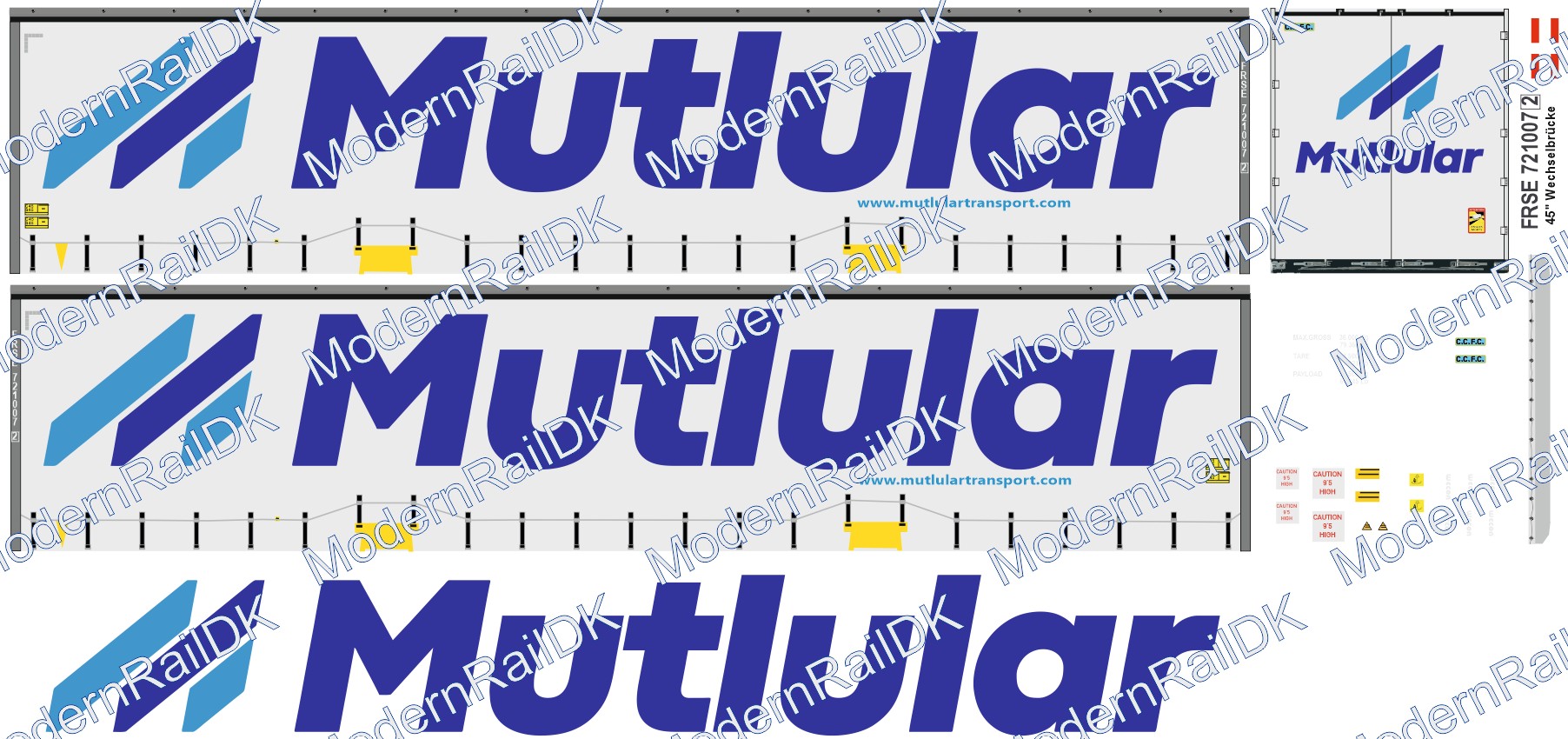 Mutlular Lojistik, Wechselbrücke 45″ +top H0 – Bild 2