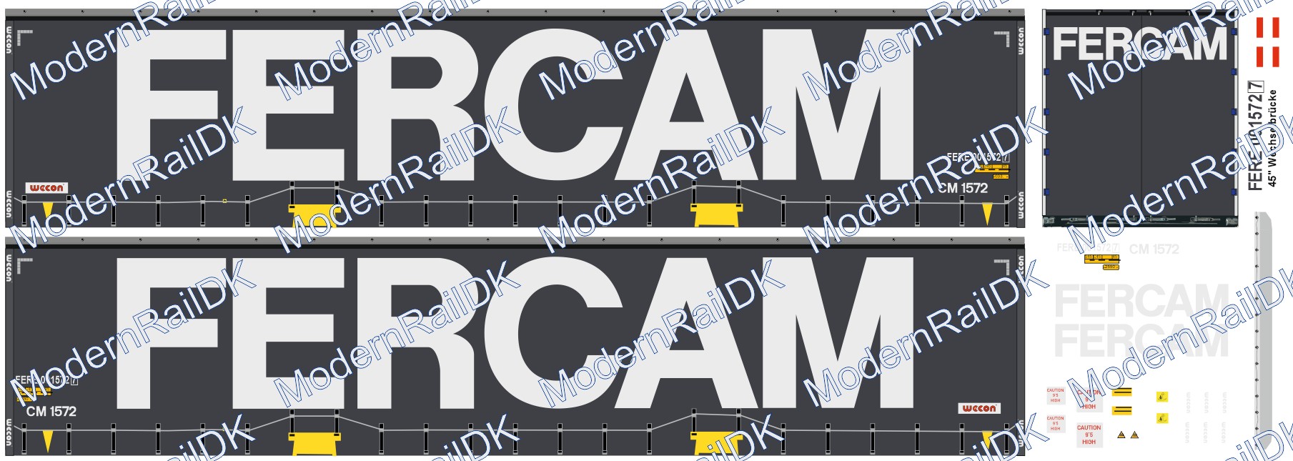 FERCAM, Wechselbrücke 45″ Wecon H0 – Bild 4