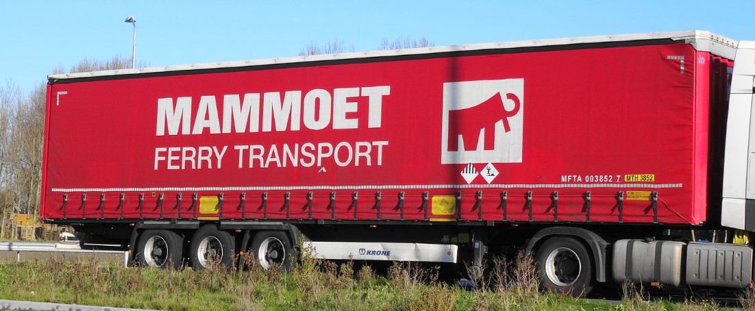 MAMMOET Ferry Transport (Alte Logo), Krone Auflieger H0