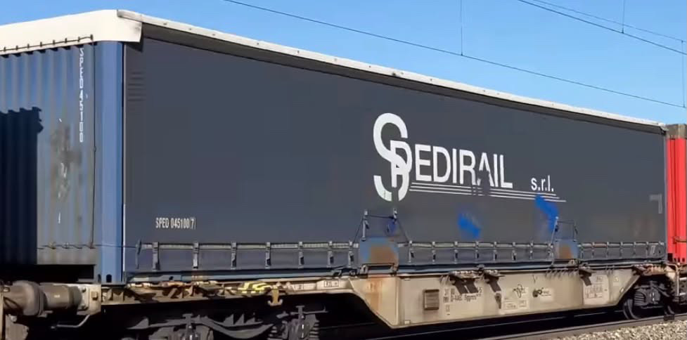 SPEDIRAIL srl, Blau - Wechselbrücke, H0