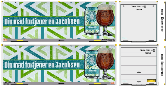 Jacobsen IPA - Decalsæt H0 (øltoget)