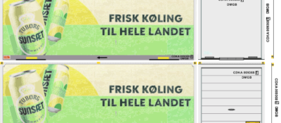 Tuborg Sunsæt - Decalsæt H0 (øltoget)